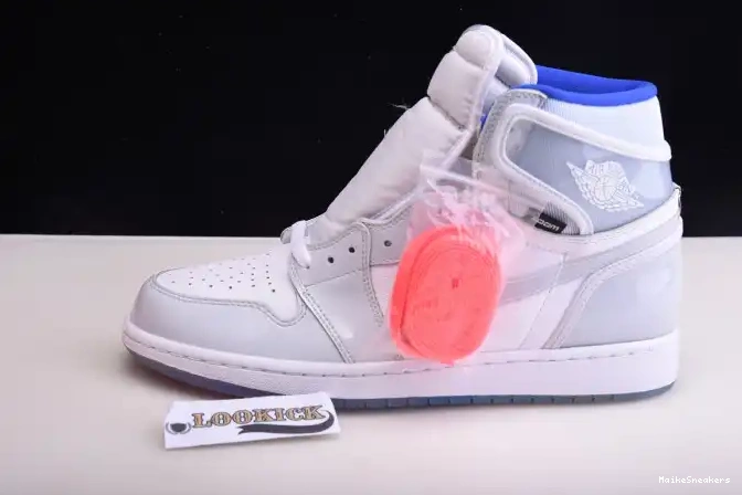 MaikeSneakers Air Jordan Zoom Retro 1 Blue CK6637-104 High Racer White 0428